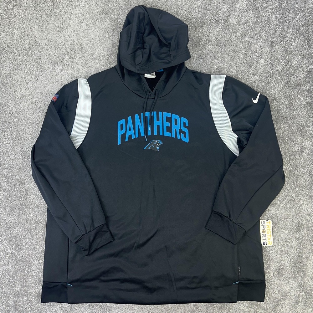Carolina Panthers Hoodie Mens 3XL NFL Football Nike Therma Fit On Field Apparel
